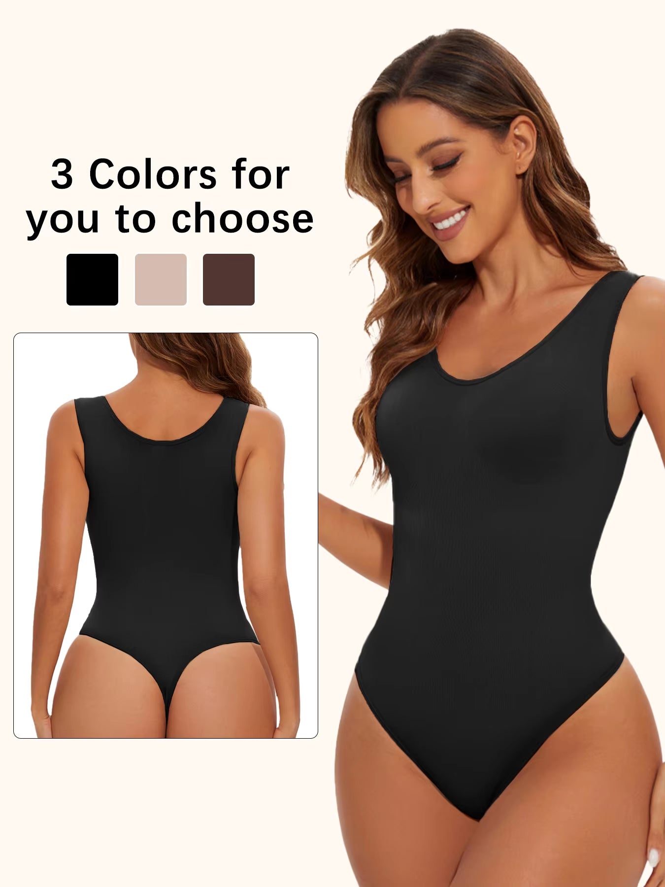 Women's Seamless Shapewear Bodysuit – Slimming Tummy Control